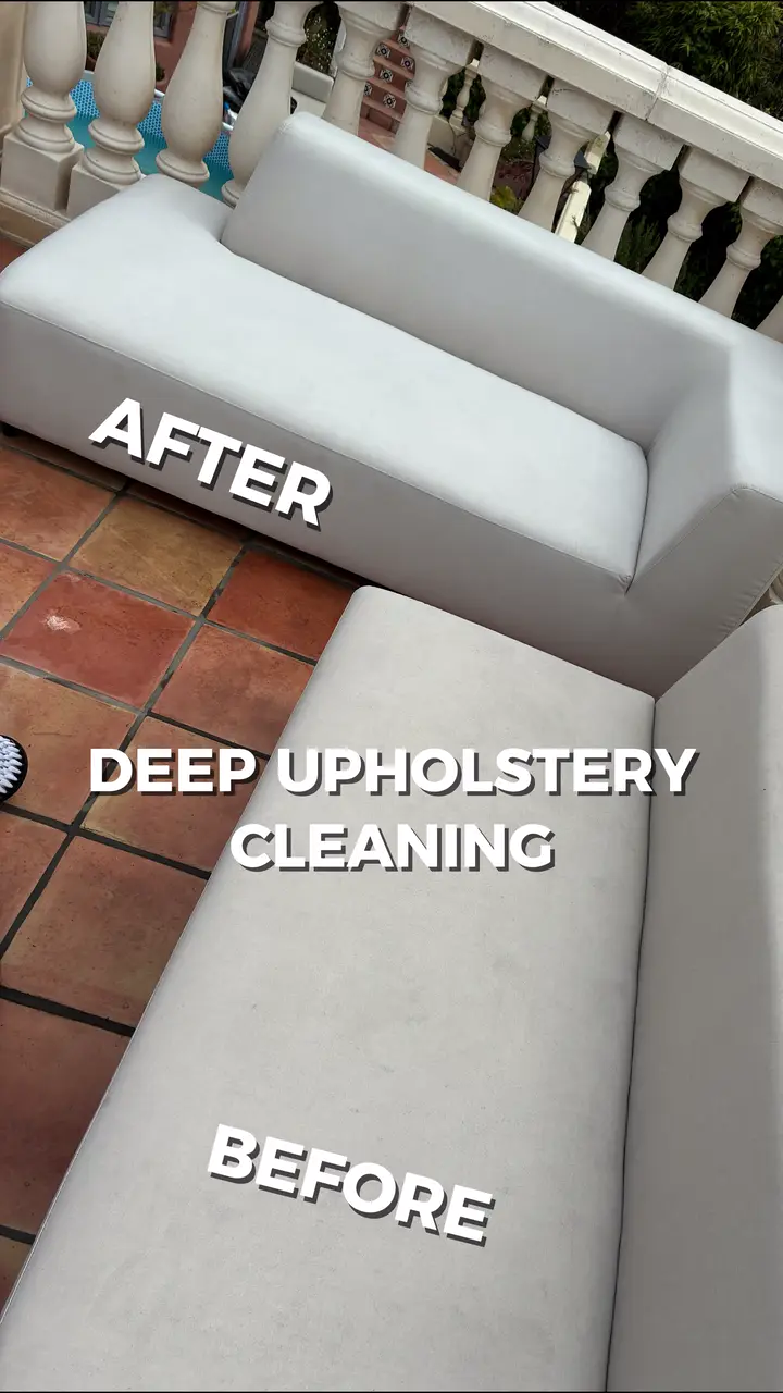 Still from a client edit: Carpet and upholstery deep cleaning